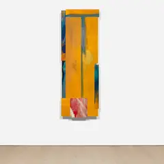 Yellow Tower and Square by Sam Gilliam, 2006, acrylic on assembled birch panel, sold Mar 2022