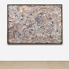 Hot Weave by Jules Olitski, 1993, acrylic on canvas, sold Mar 2022