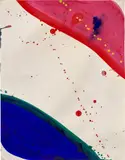 Vert Francaise by Sam Francis, 1963, acrylic on paper, sold Mar 2022