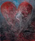 Jim Dine, Bronze Heart #1, 1994, oil on bronze