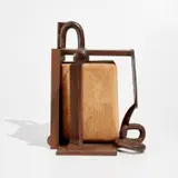 Gold Block II by Sir Anthony Caro, O.M, R.A., 1997, stoneware and steel, sold Mar 2022