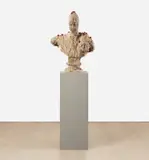 Tony Matelli, Bust, 2015, concrete and painted bronze