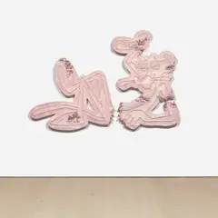 Daniel Arsham, Patch 15, 2018, hydrostone and quartz crystals, in 2 parts