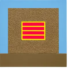 Peter Halley, Bronze Prison, 2009, acrylic, fluorescent acrylic, metallic acrylic, and Roll-a-Tex on canvas