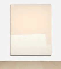 Ethan Cook, Untitled (Begin in one corner), 2014, hand woven cotton canvas and canvas, in artist’s frame