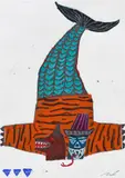 Jordy Kerwick, 12/12, 2021, oil pastel and graphite on paper