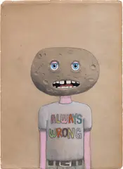 Javier Calleja, Always Wrong, 2017, colored pencil, graphite and gouache on paper