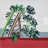 Guy Yanai, Growth (Plant With No Pot), 2013, oil on linen