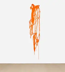 Arturo Herrera, One Time (Orange), 2001, felt
