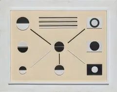Sin título by Loló Soldevilla, 1955, oil on wood, in artist's frame, sold Mar 2022