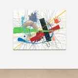 Caetano de Almeida, Tejo, 2012–2013, acrylic and oil crayon on canvas