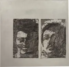 Enoc Perez, Untitled (Iris Chacón, Paul McCartney), 1993, acrylic on canvas
