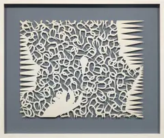 Lucas Samaras, Untitled, 1968, graphite on cut paper