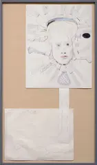 Neo-Romantic by Mike Kelley, 2006, graphite, pen and crayon on paper, sold Mar 2022
