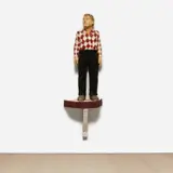 Stephan Balkenhol, Harlequin, 1995, limewood and paint