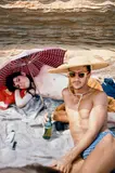 Nan Goldin, Bruce and Philippe on the beach, Truro, MA