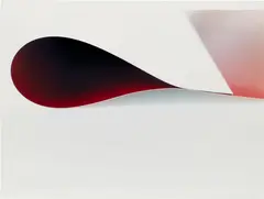 paper drop (red) by Wolfgang Tillmans, 2006, chromogenic print, sold Mar 2022