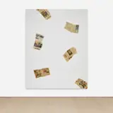 Lucien Smith, Untitled, 2013, newspaper, papier-mâché and polymer varnish on canvas