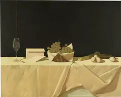 Anna Weyant, Buffet II, 2021, oil on canvas