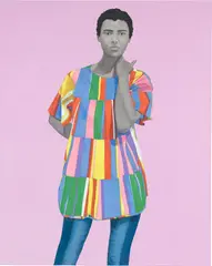 Amy Sherald, She was learning to love moments, to love moments for themselves, 2017, oil on canvas