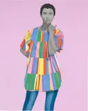 Amy Sherald, She was learning to love moments, to love moments for themselves, 2017, oil on canvas