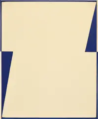 Carmen Herrera, Basque, 1965, acrylic on canvas, in hand-painted artist’s frame