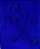 Yves Klein, Relief Éponge bleu sans titre (RE 49), 1961, dry blue pigment and synthetic resin, natural sponges and pebbles on panel