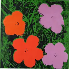 Andy Warhol, Flowers, 1964, acrylic and silkscreen ink on canvas