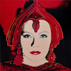 Andy Warhol, The Star (Greta Garbo as Mata Hari), 1981, acrylic and silkscreen ink on canvas