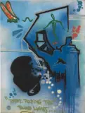 Dondi White, Rebel Rocking the Blind Light, 1983, acrylic and spray paint on canvas