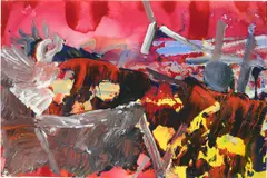 Gerhard Richter, 12.12.85, 1985, watercolor and oil on paper