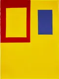 Mary Heilmann, Yellow, Red + Blue Drawing