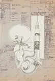 Dondi White, Reign Man Cometh, 1994, ink, graphite and collage on paper