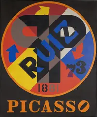 Robert Indiana, Picasso, 1974, oil on canvas