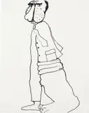 Philip Guston, Untitled (Drawing from the Phlebitis Series ), 1975, ink on paper