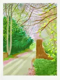 David Hockney, The Arrival of Spring in Woldgate, East Yorkshire in 2011 (twenty eleven) - 17 April, 2011, iPad drawing printed on paper