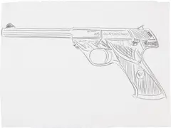 Andy Warhol, Gun, 1981–1982, graphite on HMP paper