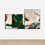 John Baldessari, Woman Looking at Plant (With Two Carrots)