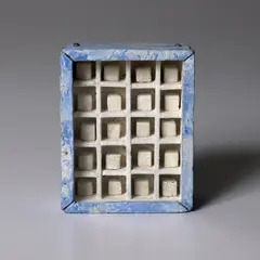 Joseph Cornell, Dovecote, 1960, mixed media in glass-faced wooden box construction (with printed paper collage on the reverse)
