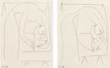 Pablo Picasso, Two works: (i-ii) Maternité, pencil on paper