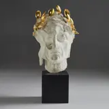 Head of Dante by Salvador Dalí, 1965, plaster, sold May 2022