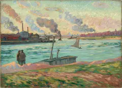 Vue de la pointe d’Ivry by Armand Guillaumin, 1886, oil on canvas, offered May 2022