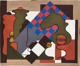 Georges Valmier, Untitled, gouache and painted paper collage on paper
