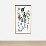 George Condo, Etruscan Study, 1993, pastel and charcoal on paper