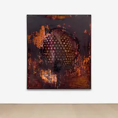 Ross Bleckner, Untitled, 1985, oil and wax on canvas