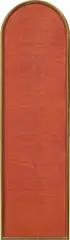 James Lee Byars, Compositie, 1985–1987, graphite and gold leaf on red paper, in artist's frame