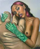 Chloe Wise, Making inoffensive magic in your house, 2018, oil on canvas