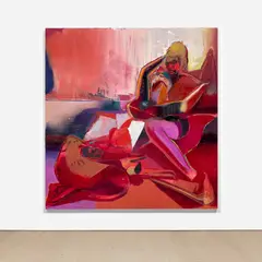 The Lovers by Katherina Olschbaur, 2021, oil on linen, sold May 2022