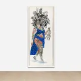 Firelei Báez, Demetrea (from the series Geographic Delay), 2010, gouache and ink on paper