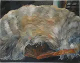Issy Wood, More shields, 2017, oil on canvas